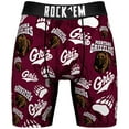 thumbnail image 2 of Men's Rock Em Socks  Montana Grizzlies All-Over Underwear and Crew Socks Combo Pack, 2 of 3
