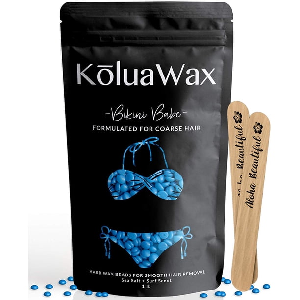 Perlas de Cera Dura KoluaWax DKK0343438907 para Depilación en Todo el Cuerpo Fácil de Poner y de Quitar para Hombres y Mujeres KoluaWax DKK0343438907