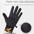 thumbnail image 3 of Guantes cálidos para exteriores de otoño e invierno, para deportes, equitación, resistentes al viento, impermeables, con pantalla táctil, para montañismo y esquí para hombres, 3 of 6
