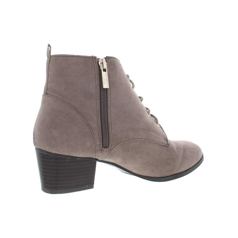 Charter Club Womens Carlee Faux Suede Lace Up Booties Walmart