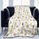 thumbnail image 2 of Manta de margaritas y abejas, suave y ligera, acogedora manta de franela de abeja para decoración de sofá cama, manta de abejas de 80 x 60 pulgadas, 2 of 7