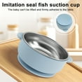 thumbnail image 2 of Feeding Bowl Stainless Steel Double Layer Rice Bowl with Suction Base BPA-Free Soup Bowl Double Handle Food Containers, 2 of 8