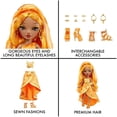 thumbnail image 2 of Rainbow High Meena Fleur – Poupée-mannequin safran doré, 2 of 6