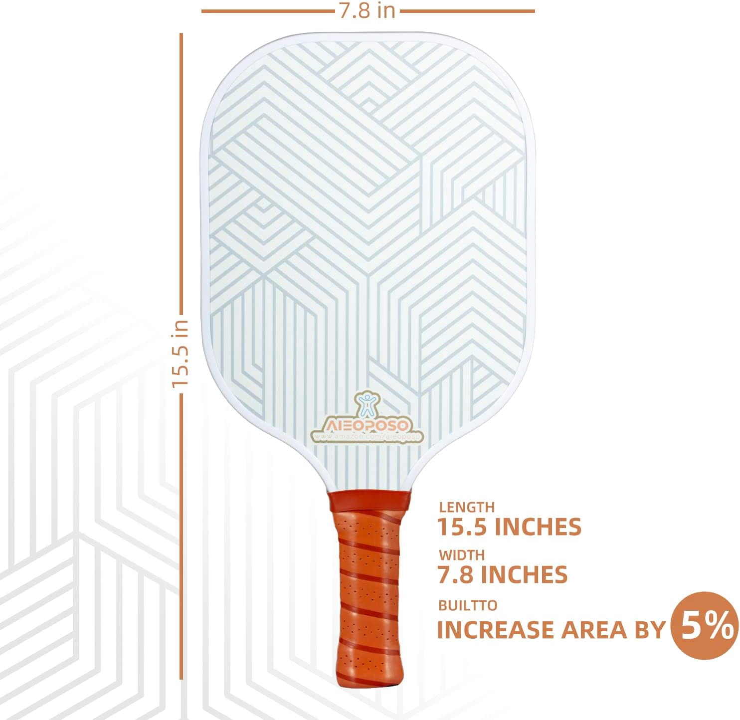 Aieoposo Pickleball Paddles, Pickleball Gift, Fiberglass Pickleball Rackets, Wristbands and Pickleball Cover - Indoor & Outdoor Pickleball Set for Beginners & Intermediate Players