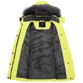 thumbnail image 7 of ZSHOW Girls' Long Winter Parka Coat Warm Fleece Lined Thicken Puffer Jacket(Lemon Yellow,10/12), 7 of 7