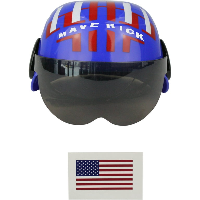 Child's Air Force Combat Pilot Blue Maverick Helmet Costume