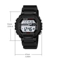 thumbnail image 2 of Hexagonal Waterproof Sports Digital Watch with Luminous Night Function, Multifunctional Outdoor Wristwatch for Active Lifestyle & Fitness Monitoring, 2 of 5