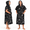 Camo Black, variant on Pink Microfiber Polyester Surf Poncho Changing Robe, Adult Unisex Wearable Towel