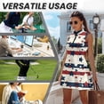 thumbnail image 6 of Pzuqiu Star Stripe Sleevesless Workout Dress Women with Shorts Size XL Breathable Trendy Pullover Workout Tops Quick Dry Athletic Outfits Activewear Zip Up for Daily Life, 6 of 7