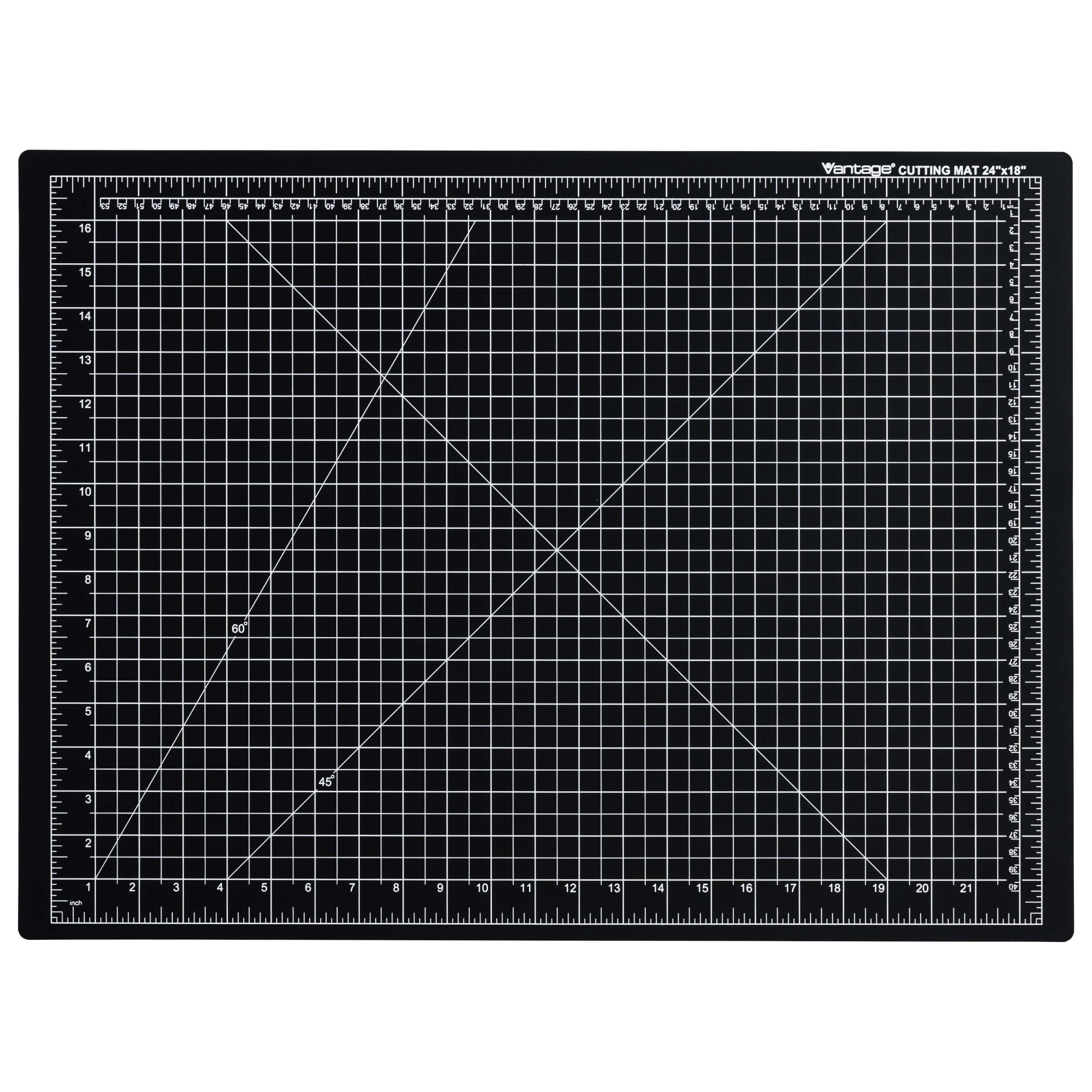 Dahle Vantage Cutting Mat, 18" x 24", Black