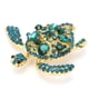 thumbnail image 1 of Broche en forma de tortuga para mujer, broche de aleación con diamantes de imitación, accesorio de joyería a la moda, 1 of 5