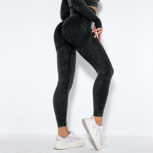 WILLBEST Pantalones de Yoga Transpirables Y Sin Costuras para Mujer, de Cintura Alta, Color Melocotón, Cómodos, para Gimnasio, Correr, Elásticos, Suaves Y Transpirables. Grande