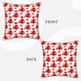 thumbnail image 3 of Haiem Octopus Print Velvet Soft Solid Decorative Square Throw Pillow Covers Set with Elegant Piping Christmas Cushion Case for Sofa Bedroom Car-20"x20", 3 of 8