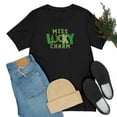 thumbnail image 6 of Miss Lucky Charm Irish St Patrick's Day Unisex Jersey Short Sleeve Tee, 6 of 7