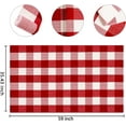 thumbnail image 2 of Christmas Outdoor Rugs 3' x 5'Red White Buffalo Plaid Front Porch Rug Hand-Woven Machine Washable Indoor/Outdoor Layered Door Mats for Entryway/Bedroom/Outdoor, 2 of 16