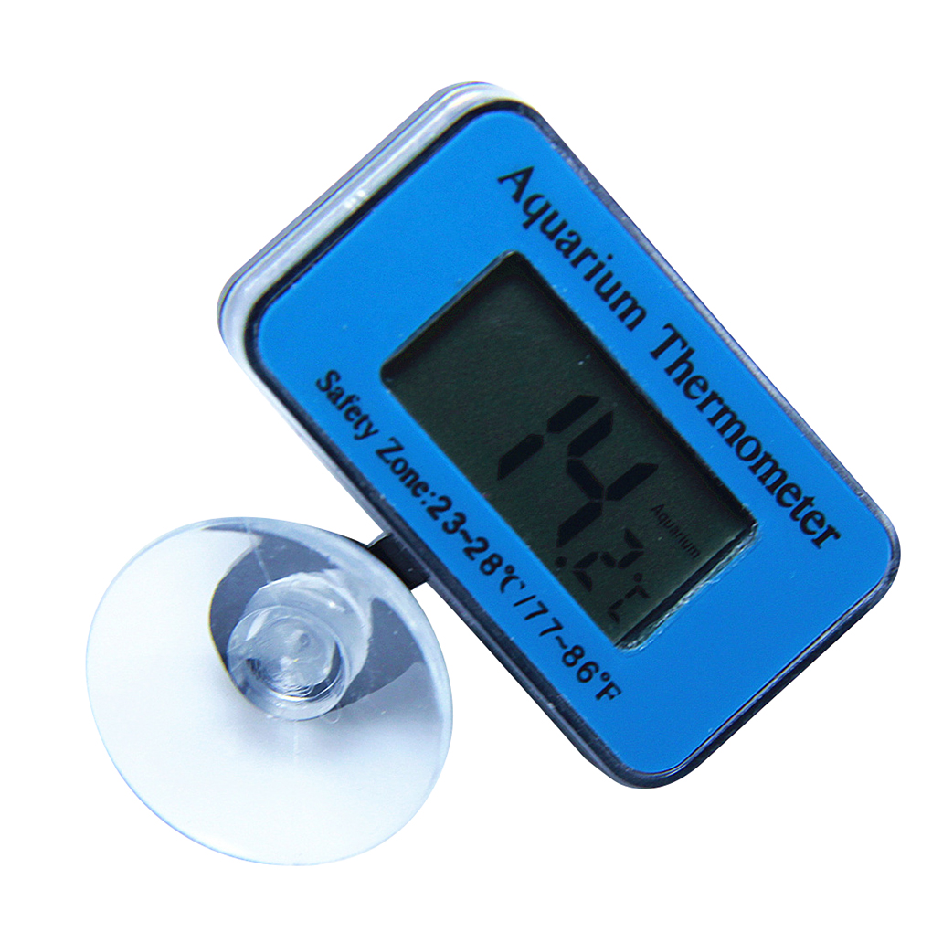 Waterproof Fish Tank Aquarium Thermometer Sucker Submersible LCD Digital Water Temperature Meter