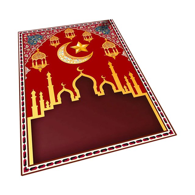 Alfombra de oración, alfombra de oración para cumpleaños, hogar, vacaciones, alfombra para boda, Eid, alfombra gruesa para suelo, alfombra de oración, decoración de alfombras, Estilo B mayimx Alfombra de rezo