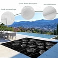 thumbnail image 3 of Spring Dandelion Outdoor Rug for Patio/Deck/Porch, Non-Slip Large Area Rug 5 x 7 Ft, Modern Country Flower Black White Indoor Outdoor Rugs Washable Area Rugs, Reversible Camping Rug Carpet Runner, 3 of 8