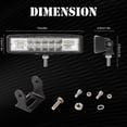 thumbnail image 2 of Yeacher 2Pcs 6 Inch LED Pods Light Bar 60W LED Work Light Bar Driving Fog, 2 of 8