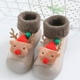 thumbnail image 2 of Snow Christmas Baby Sneakers Children Toddler Non- Soft Sole First Socks Shoes 5 A, 2 of 4