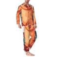 thumbnail image 2 of Balery Cozy Knitting Llama Pijama para Hombre de Dos Piezas con Manga Larga, Conjunto de Dormir y Descanso Suave con Bolsillos-Large, 2 of 7