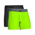 thumbnail image 5 of Under Armour Men's Original Series 2-Pack Boxerjock Boxer Briefs 1282508 Carbon Heather/Hyper Green, 5 of 5