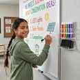 thumbnail image 2 of MyGift Clear Acrylic 5-Slot Wall Mounted Whiteboard Dry Erase Marker and Eraser Organizer, 2 of 7