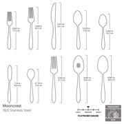 Oneida Mooncrest 65 Piece Everyday Flatware Set