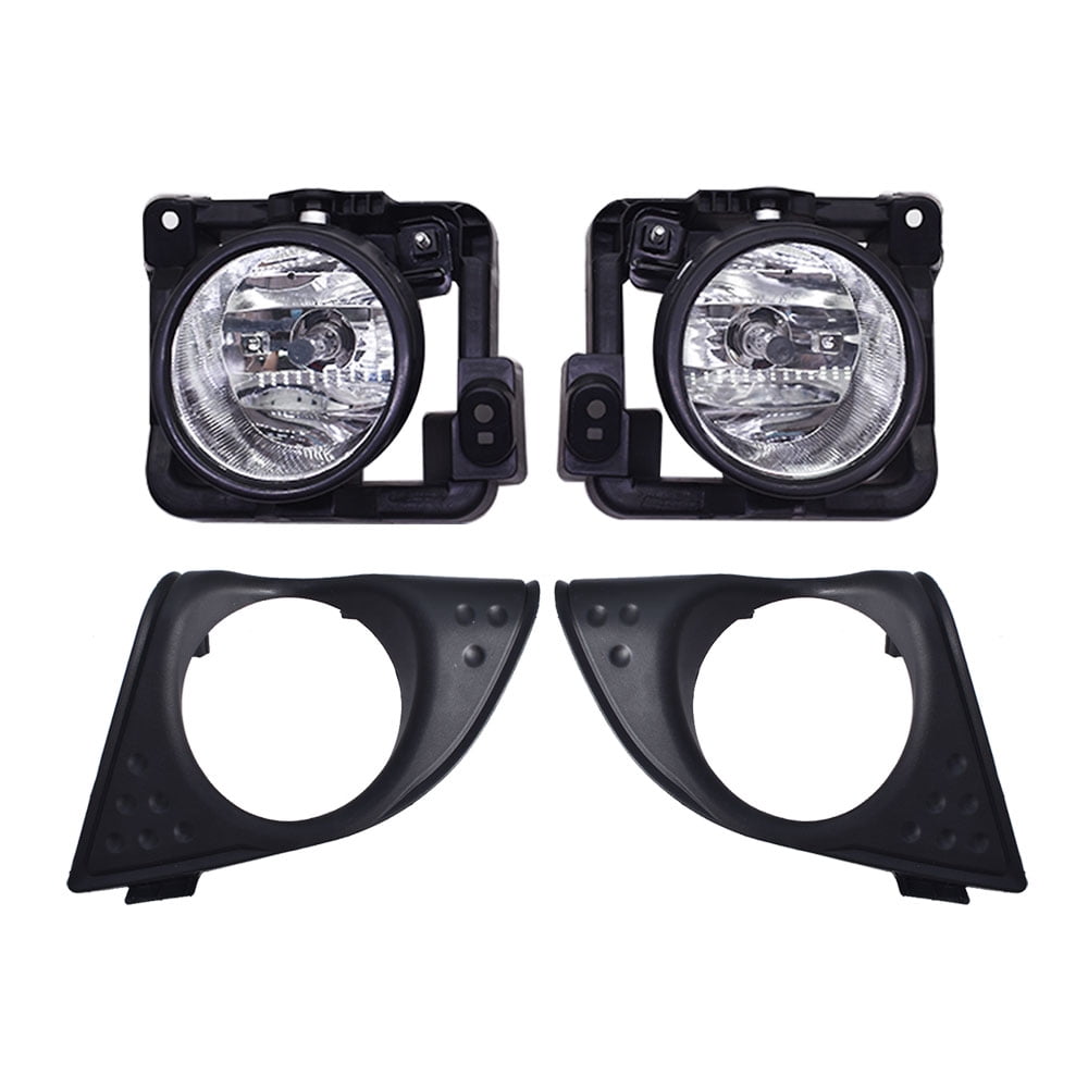 SEBLAFF Fog Lights Assembly Replacement for 2009 2010 Acura TSX Clear Lens with Bulbs + Bezel