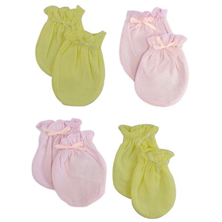 

Infant Mittens Pink & Yellow - Pack of 4