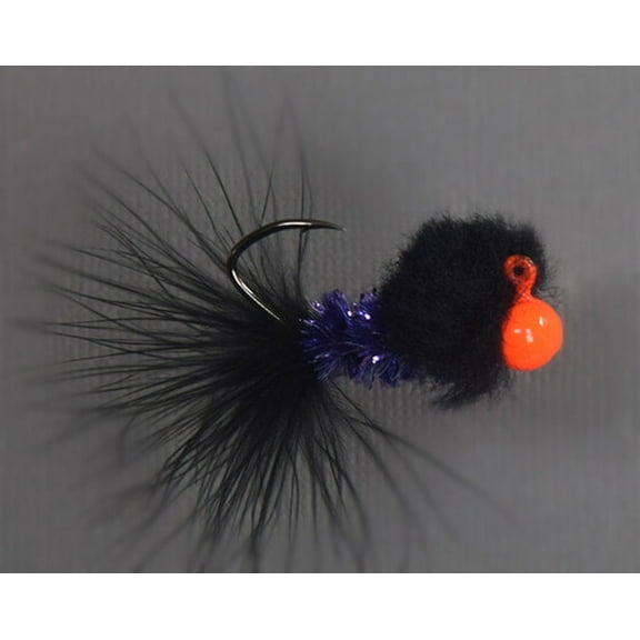 GetmDry Micro Steelhead Jig, Orange/Purple/Black