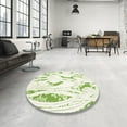 thumbnail image 3 of Ahgly Company Indoor Rectangle Contemporary Green Abstract Area Rugs, 7' x 10', 3 of 6