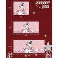 thumbnail image 6 of Garage Door Banner Cover 7 x 8 ft, Christmas Pink Snowflake Elf Snowman Christmas Garage Door Decorations Holiday Christmas Backdrop Decor for Winter New Year Xmas Party, 6 of 6