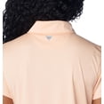 thumbnail image 5 of Columbia Women's Tidal Tee Short Sleeve Polo, Peach Fizz, X-Large, 5 of 6