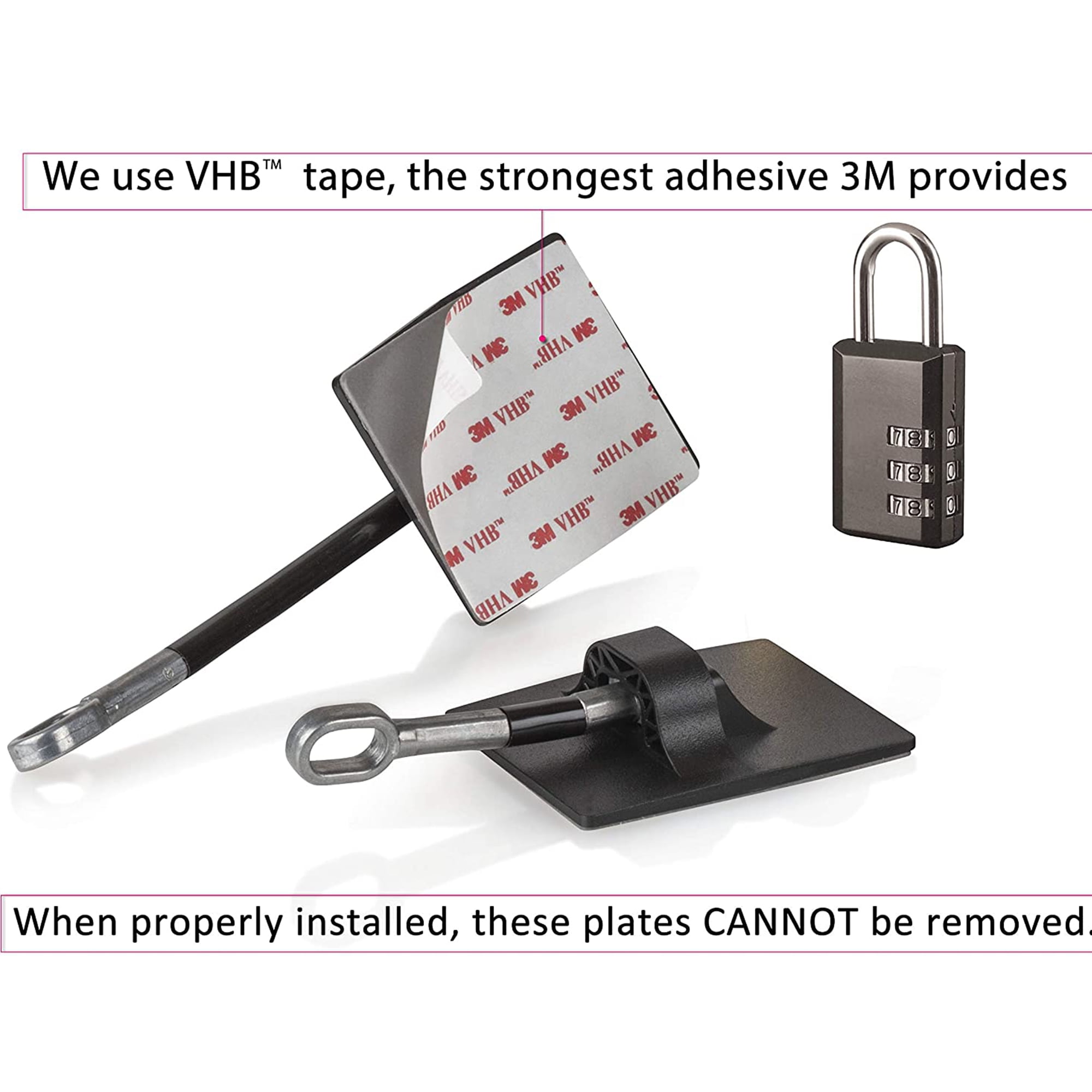 Computer Security Products Refrigerator Lock Fridge Freezer Security Black Combination Padlock