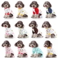 thumbnail image 4 of Pijamas para perros Ropa para mascotas para perros pequeños Pijama para gatos Mono para cachorros de perro para perros medianos Ropa de dormir Ropa abrigada Abrigo Yorkshir, 4 of 5