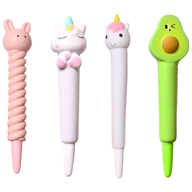 Bolígrafo Squishy and Cute - Bolígrafo de gel Útiles escolares para niñas y niños de 5 a 12 años Zhivalor CPB-US-CJZ1049-5