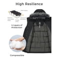 thumbnail image 2 of Wantdo Women's Insulated Windproof Winter Coats Heavy Long Puffer Coat (Black L), 2 of 7