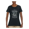 thumbnail image 2 of Wild Bobby Saved By Jesus Fueled By Coffee Inspirational/Christian Women Graphic Tee, Black, Small, 2 of 5
