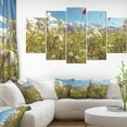 thumbnail image 1 of Blooming Mountain Meadow Flowers - Large Flower Canvas Art Print, 1 of 3