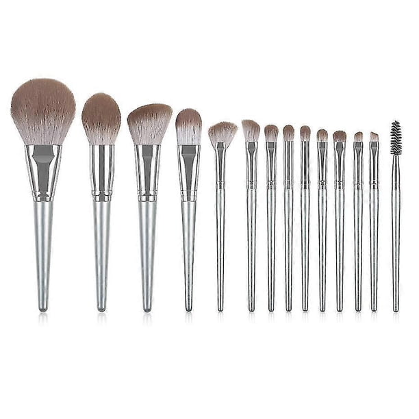 14 Pcs Face Powder Blush Foundation Eye Shadow Brush Makeup Brush Set Super Soft 26-27s