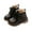 Black, variant on CQONEPT Girls Party Boots Fall Girls' Boots Children's British Style Short Boots Fashionable For Middle And Older Children