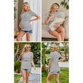 thumbnail image 4 of Yawrut 3-Piece Set, Short Sleeved Round Neck Double-Layer Nursing T-shirt, 4 of 5