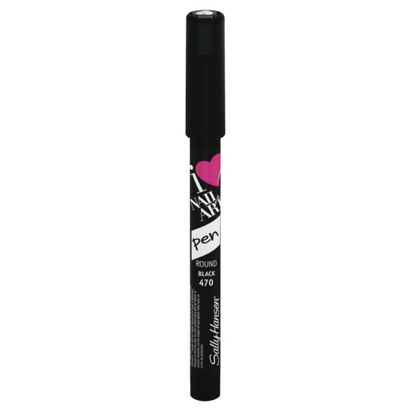 Sally Hansen Nail Art Pens, Black Round Tip, Fluid Oz Sally Hansen Nail Art Pens, Black Round Tip, Fluid Oz