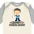 thumbnail image 4 of Inktastic Grampa Fishing Buddy Boys Boys Long Sleeve Baby Bodysuit, 4 of 5
