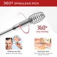 thumbnail image 4 of Ear Wax Removal Stainless Steel 360° Spiral Ear Care Tools (sliver), 4 of 5