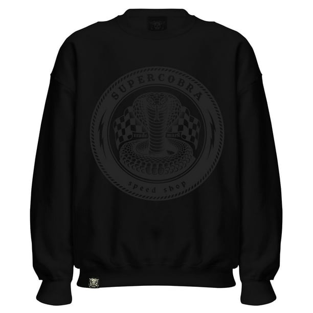 Sudadera Negra Sin Gorro Grande Cobra Tire Black