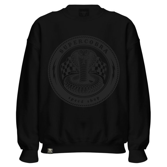Sudadera Negra Sin Gorro Grande Cobra Tire Black
