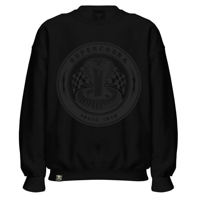 Sudadera Negra Sin Gorro Extra Grande Cobra Tire Black