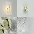 thumbnail image 4 of FSLiving Acrylic Wall Lighting Fixtures with Cream Beautiful Butterfies, Battery Operated Wall Sconces with Remote, Dimmable Nightstand Lamp for Visitor Room Bedroom Entrance - 1 Pack, 4 of 8